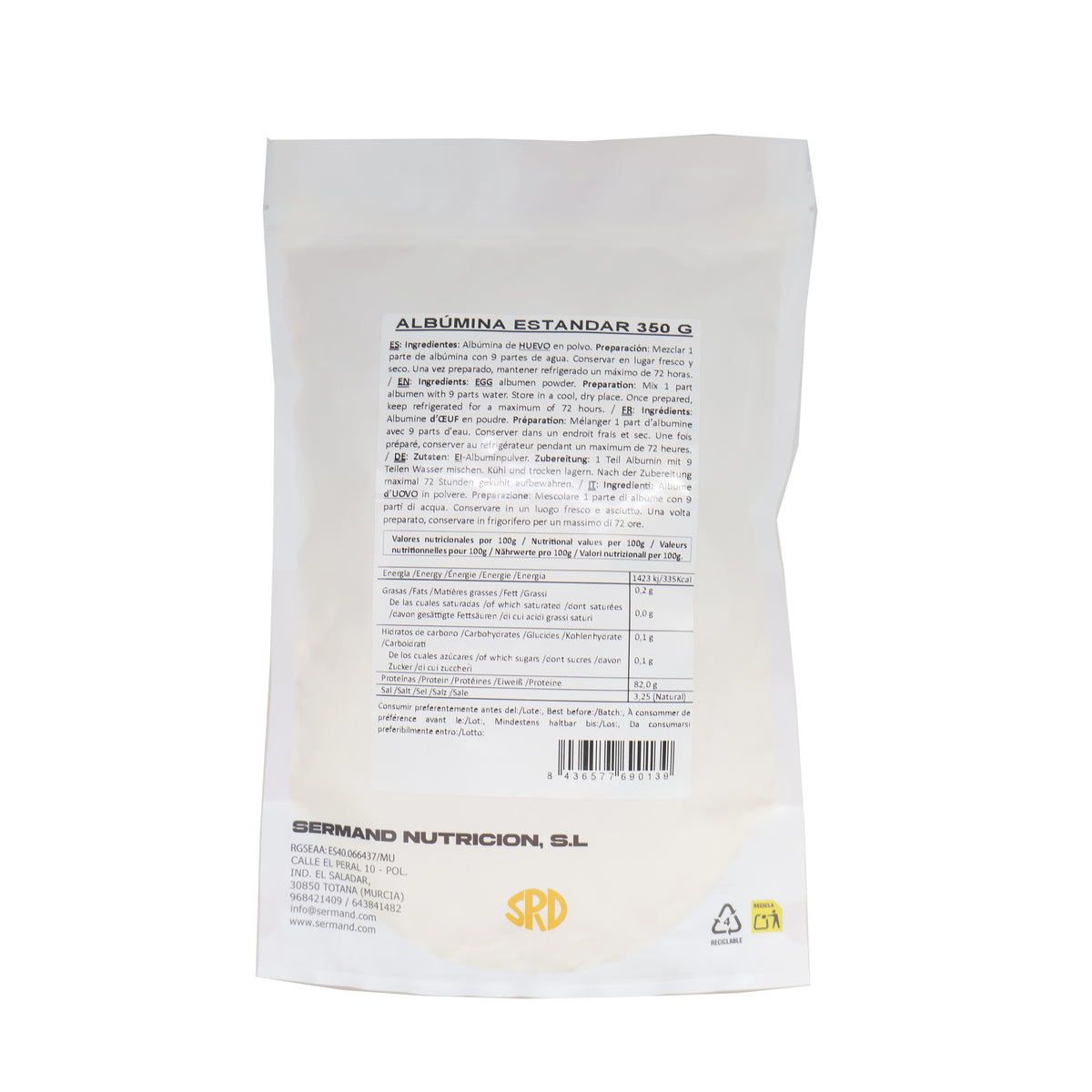 Natural Powdered Egg Albumen