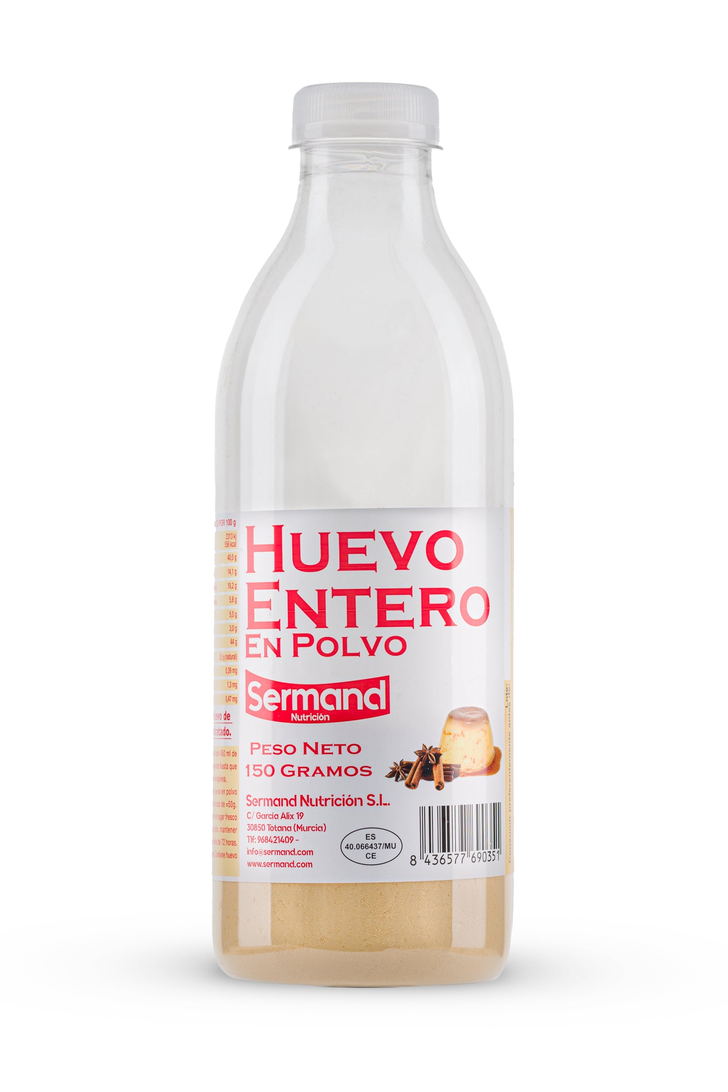 Huevo Entero en Polvo Natural