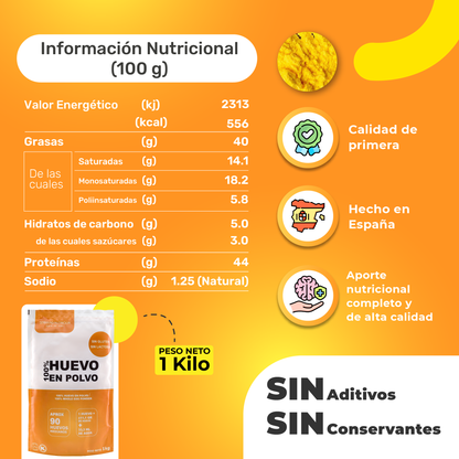 Huevo Entero en Polvo Campero