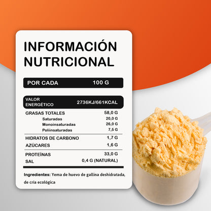 Yema de Huevo en Polvo Ecológica