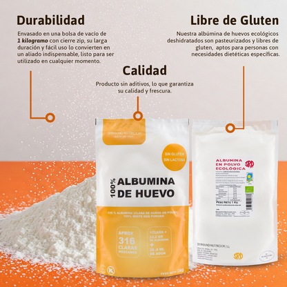 Albúmina de Huevo en Polvo Ecológica