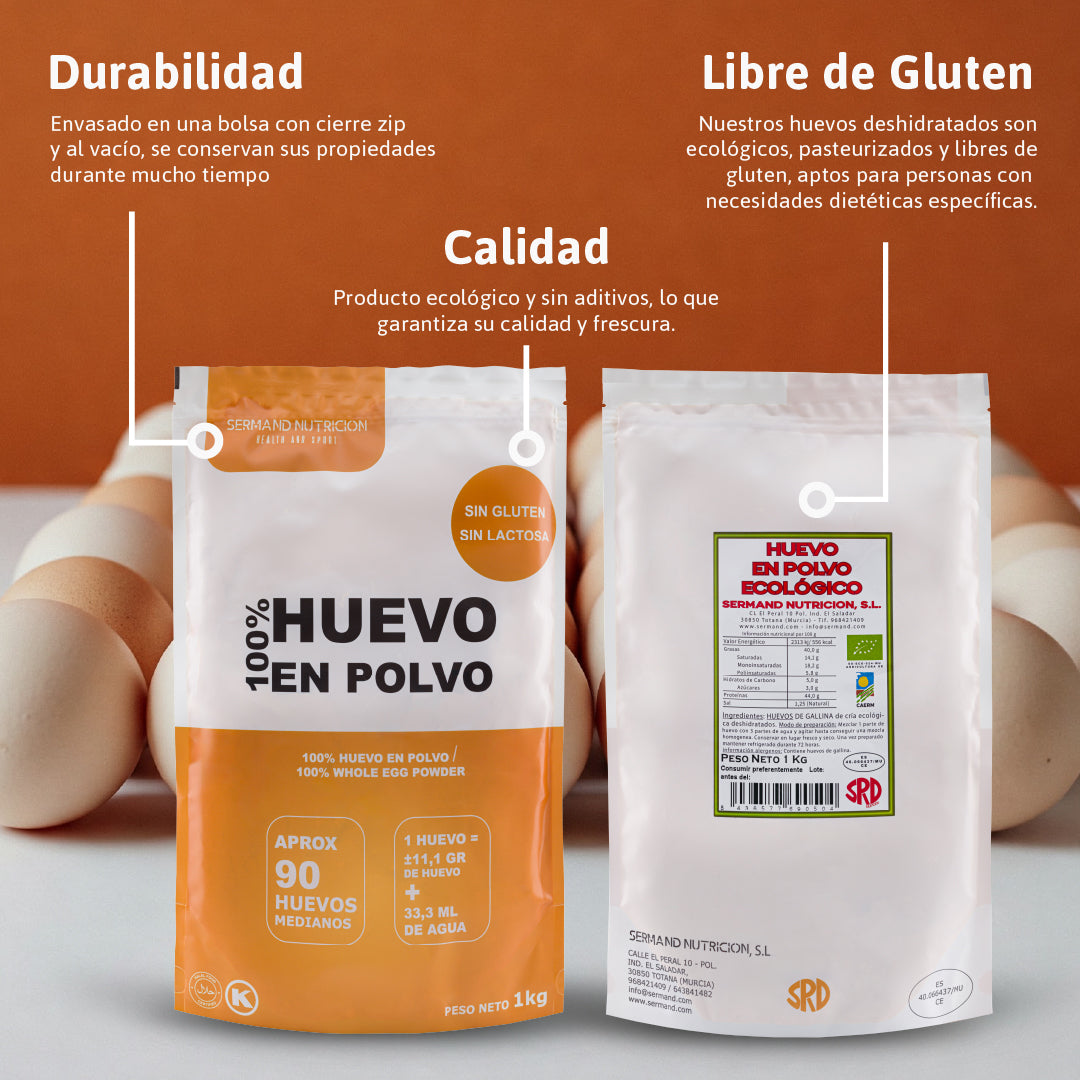 Huevo Entero en Polvo Ecológico