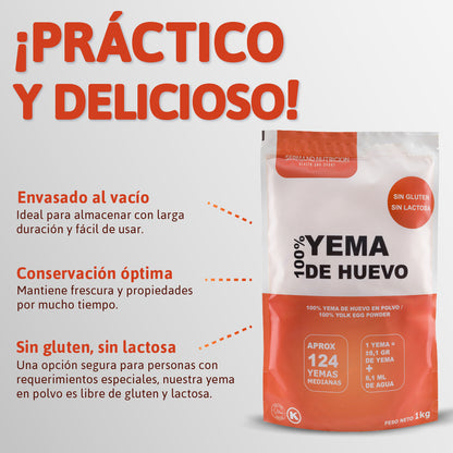 Yema de Huevo en Polvo Natural