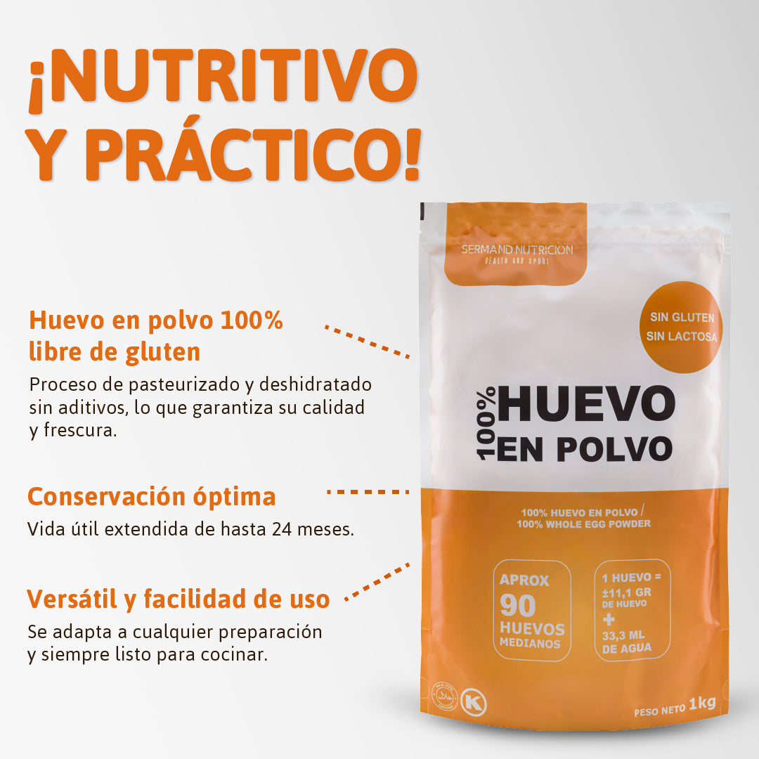 Huevo Entero en Polvo Natural