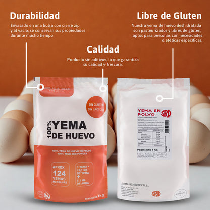 Yema de Huevo en Polvo Natural