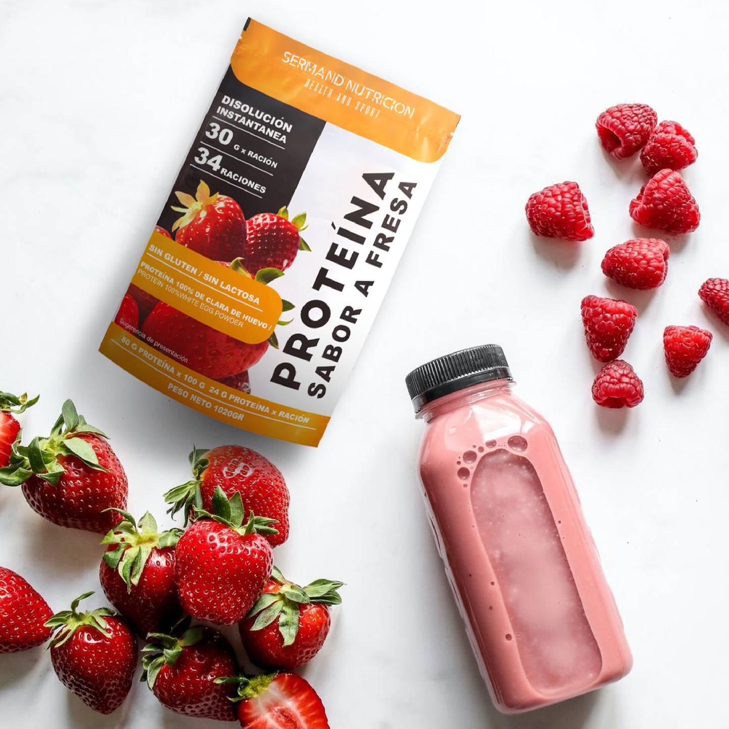 Proteína en Polvo Sabor Fresa