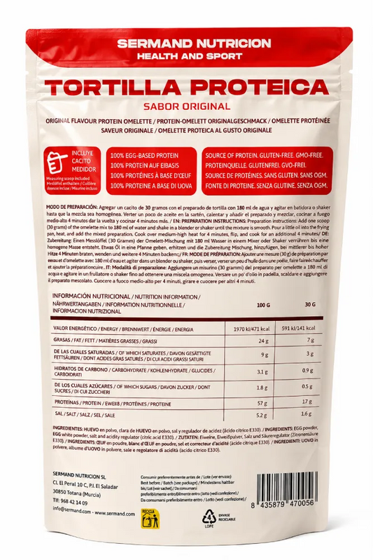 Tortilla Proteica Sabor Original