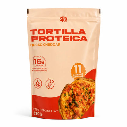 Tortilla Proteica Sabor Queso Cheddar