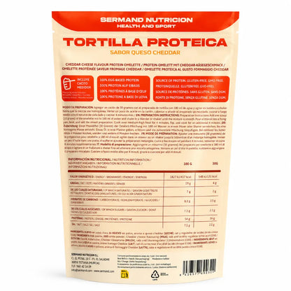 Tortilla Proteica Sabor Queso Cheddar