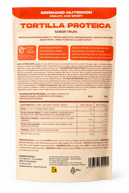 Tortilla proteica Sabor Trufa