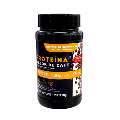 Protein powder with coffee